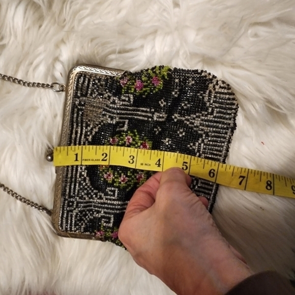 Vintage very beaded Deco‎ evening bag - Picture 4 of 14